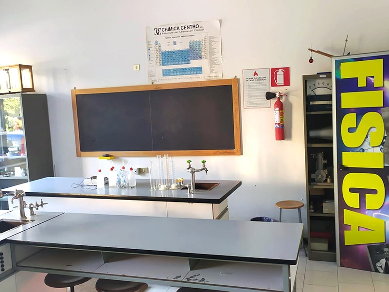 Aula laboratorio Fisica