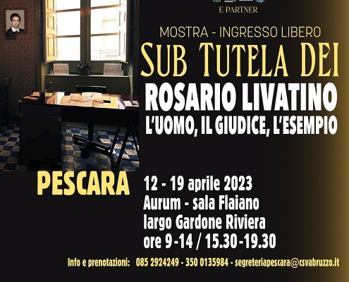 Mostra SUB TUTELA DEI - Rosario Livatino 1