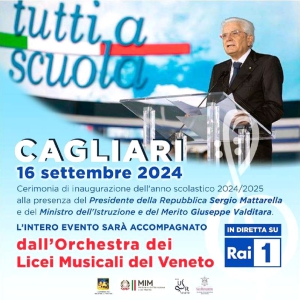 Cerimonia inaugurazione anno scolastico 2024-2025 a Cagliari