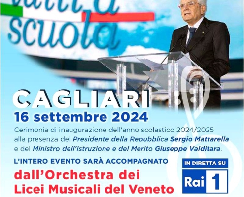 Cerimonia inaugurazione anno scolastico 2024-2025 a Cagliari