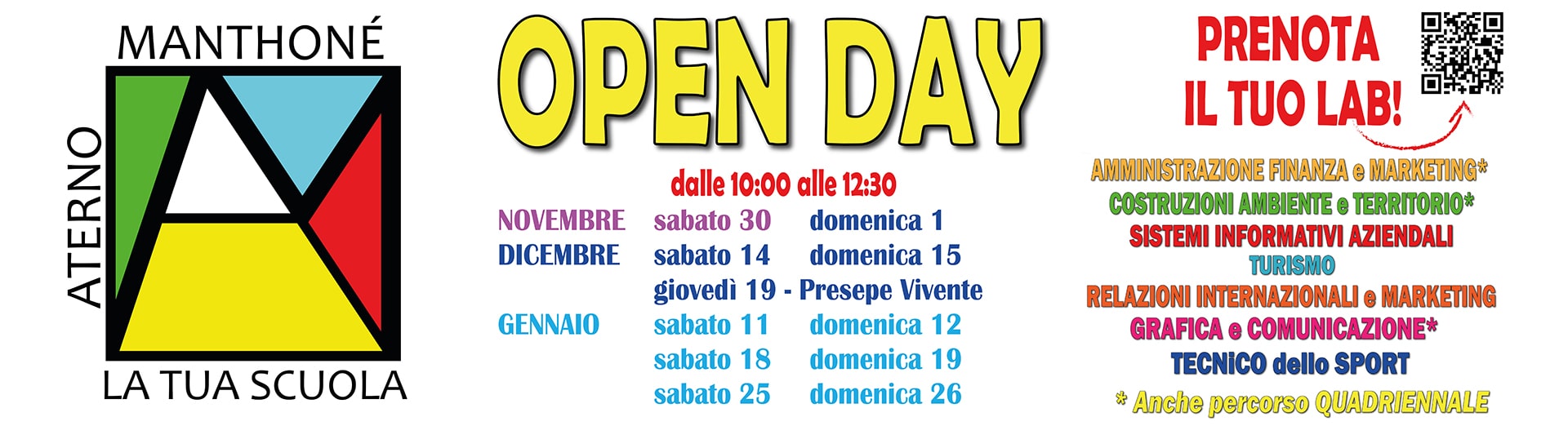 Calendario OPEN DAY 2024-2025