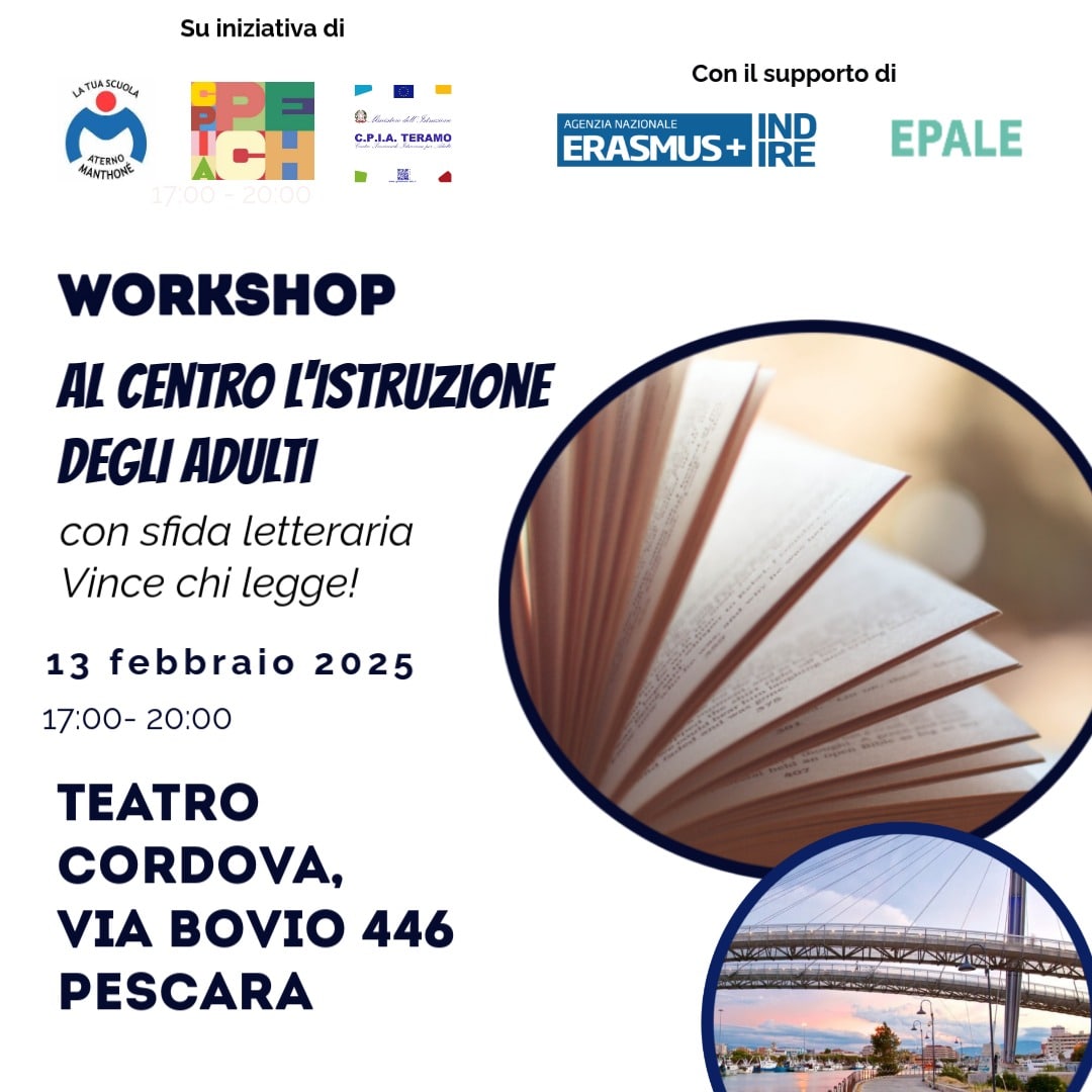 Workshop Al centro l'istruzione degli adulti. Sfida letteraria Vince chi legge